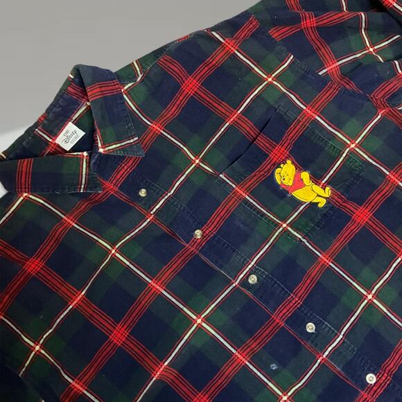 Vintage Disney Winnie the Pooh Flannel Shirt – (Size XL) - Picture 2 of 7